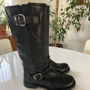 Vintage Aldo Moto” style boot size 6 leather upper